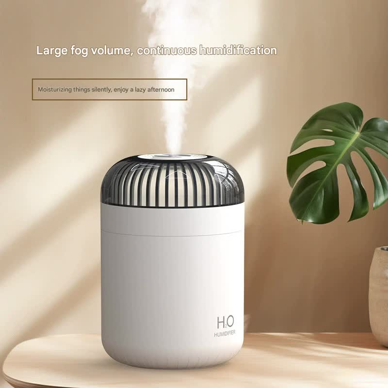 Quiet Cool Mist Humidifier - 500ml USB-C with Ambient Light & Dual Mist Modes(Green)